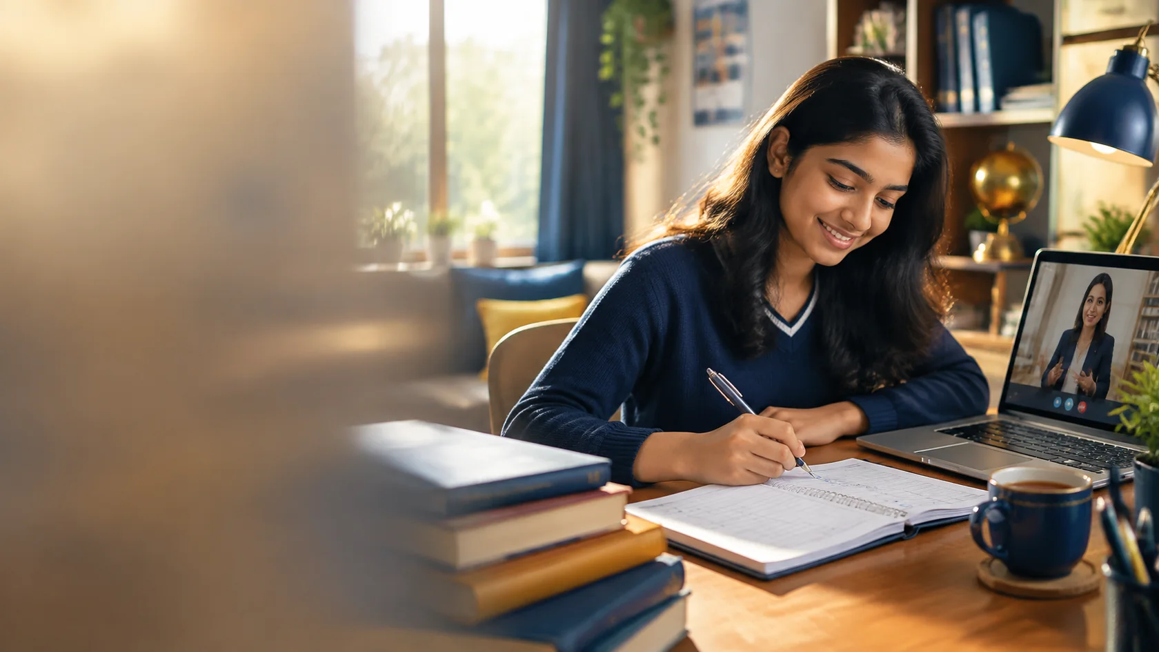 A confident student following a clear weekly plan